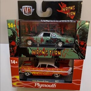 Plymouth Fury Die-Cast Model - Green and Red